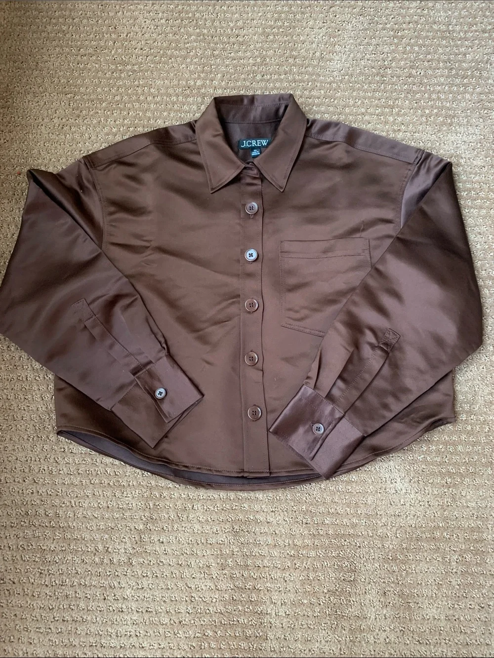 J. Crew Men’s Brown Classic Button-Down Shirt